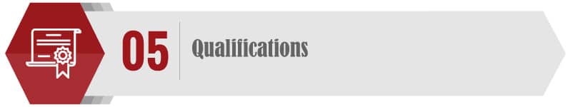 Consider their qualifications when choosing a consultant.