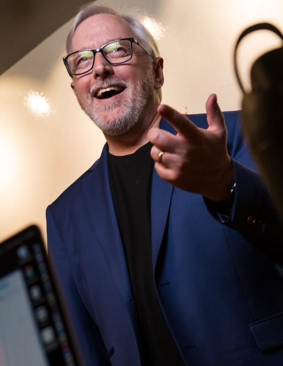 Marc A. Pitman interacting with training attendees