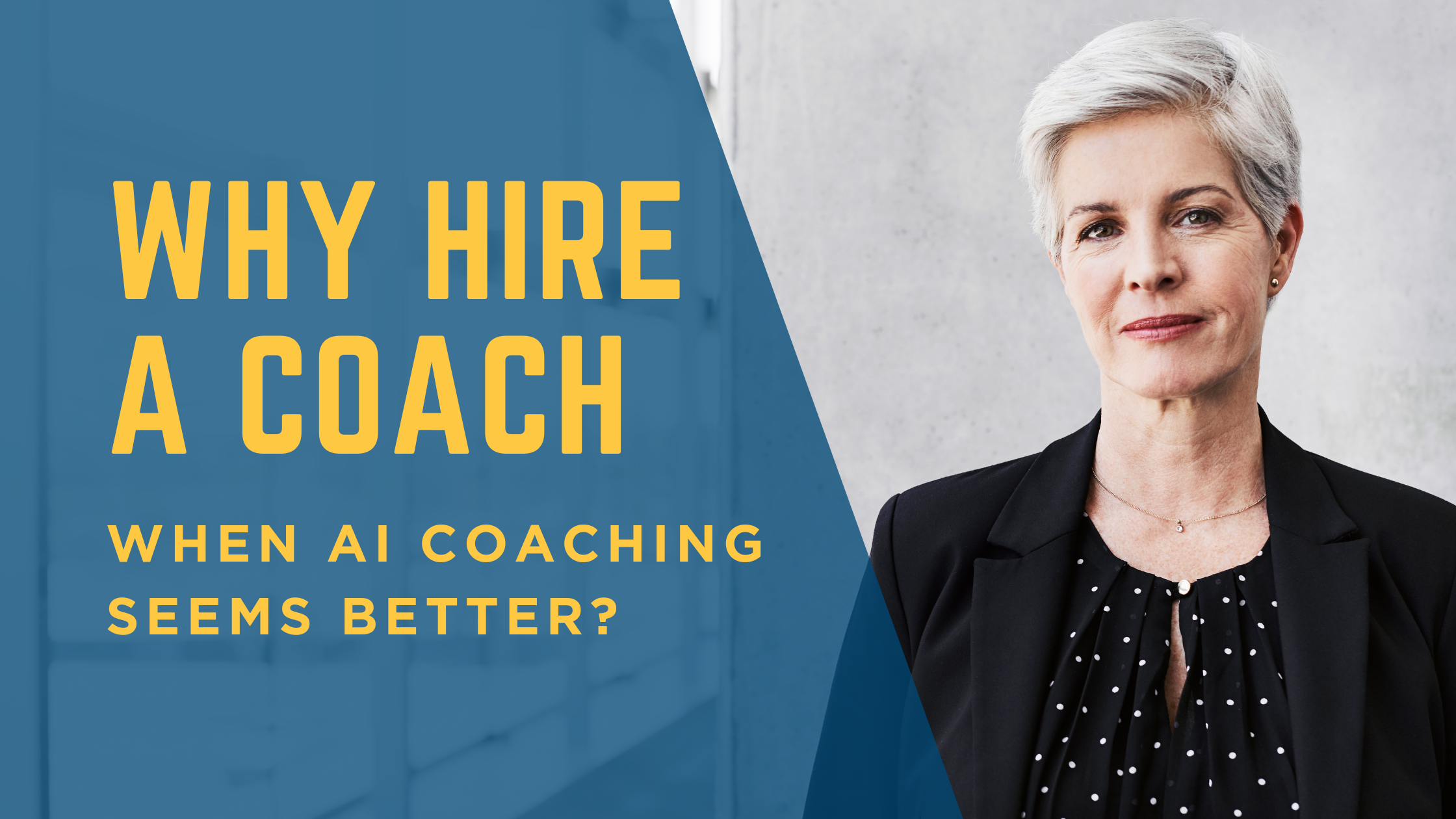 Why Hire a Coach When AI coaching seems better?